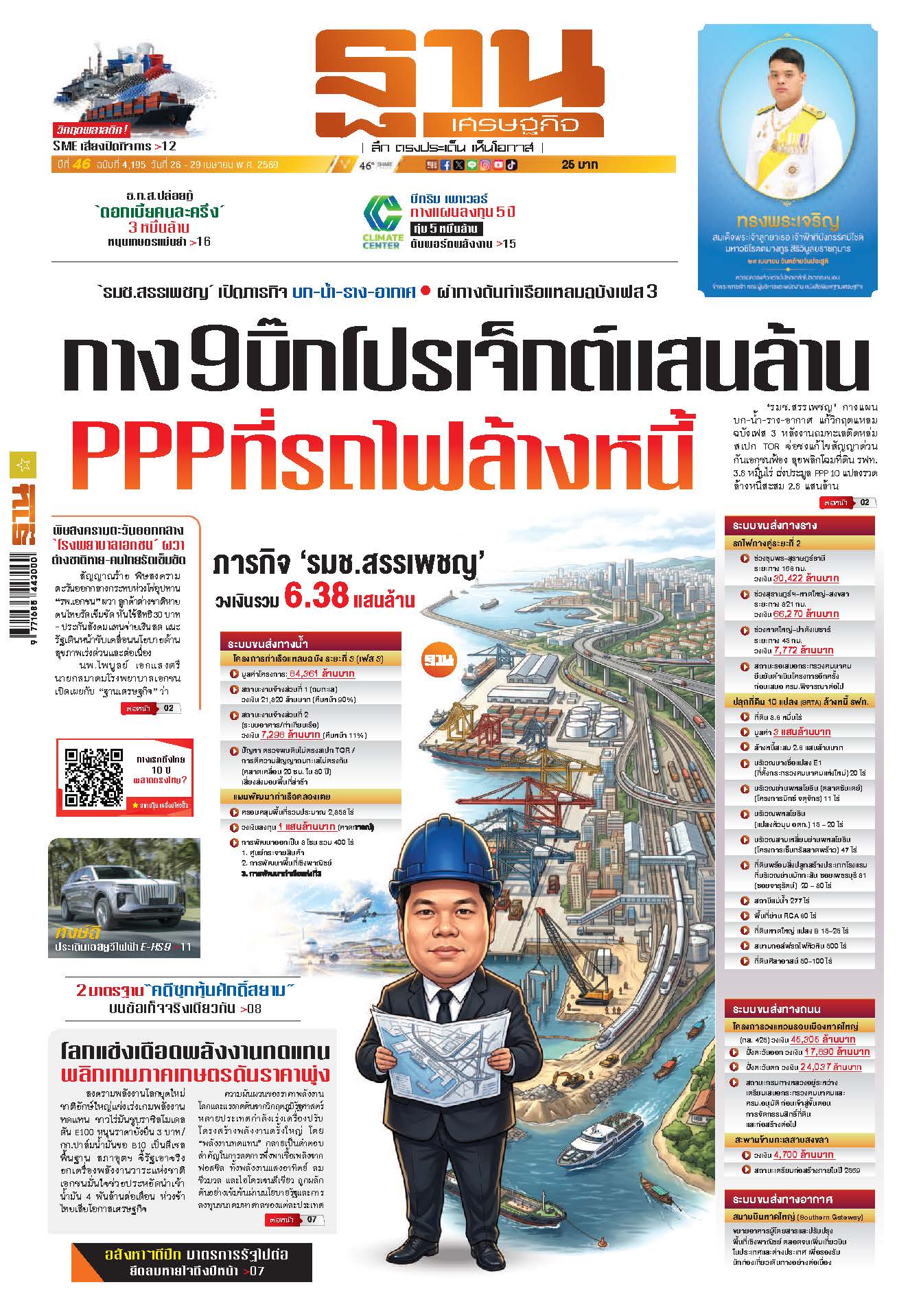 ฐานเศรษฐกิจ 26 เมษายน- 29 เมษายน 2569