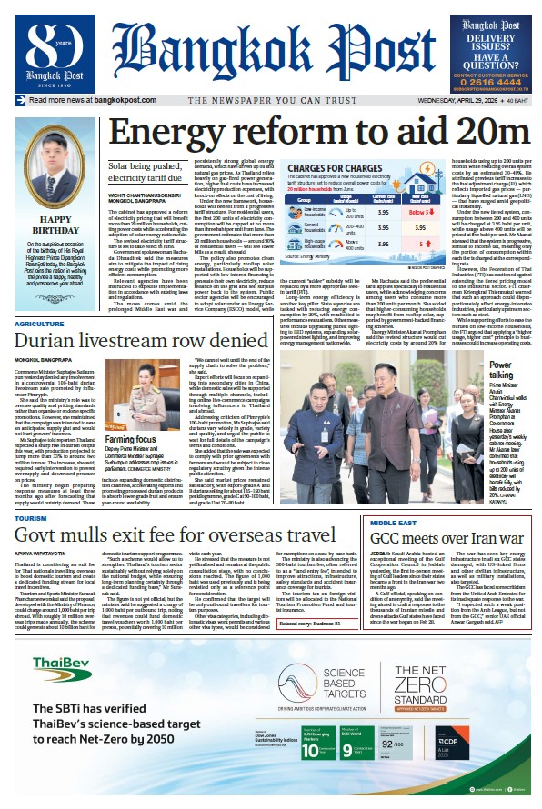 บางกอกโพสต์ 29 เมษายน 2569