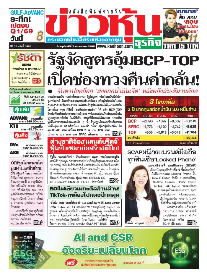 ข่าวหุ้น 7 พฤษภาคม 2569