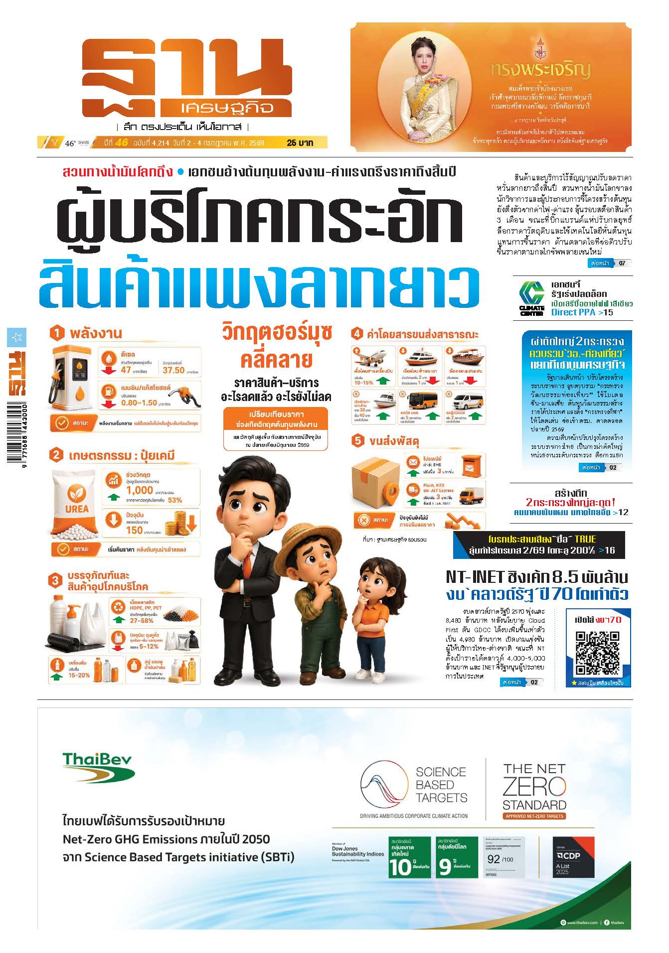 ฐานเศรษฐกิจ 2 กรกฎาคม - 4 กรกฎาคม 2569