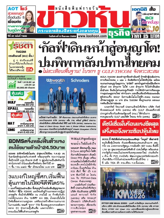 ข่าวหุ้น 08 กันยายน 2569