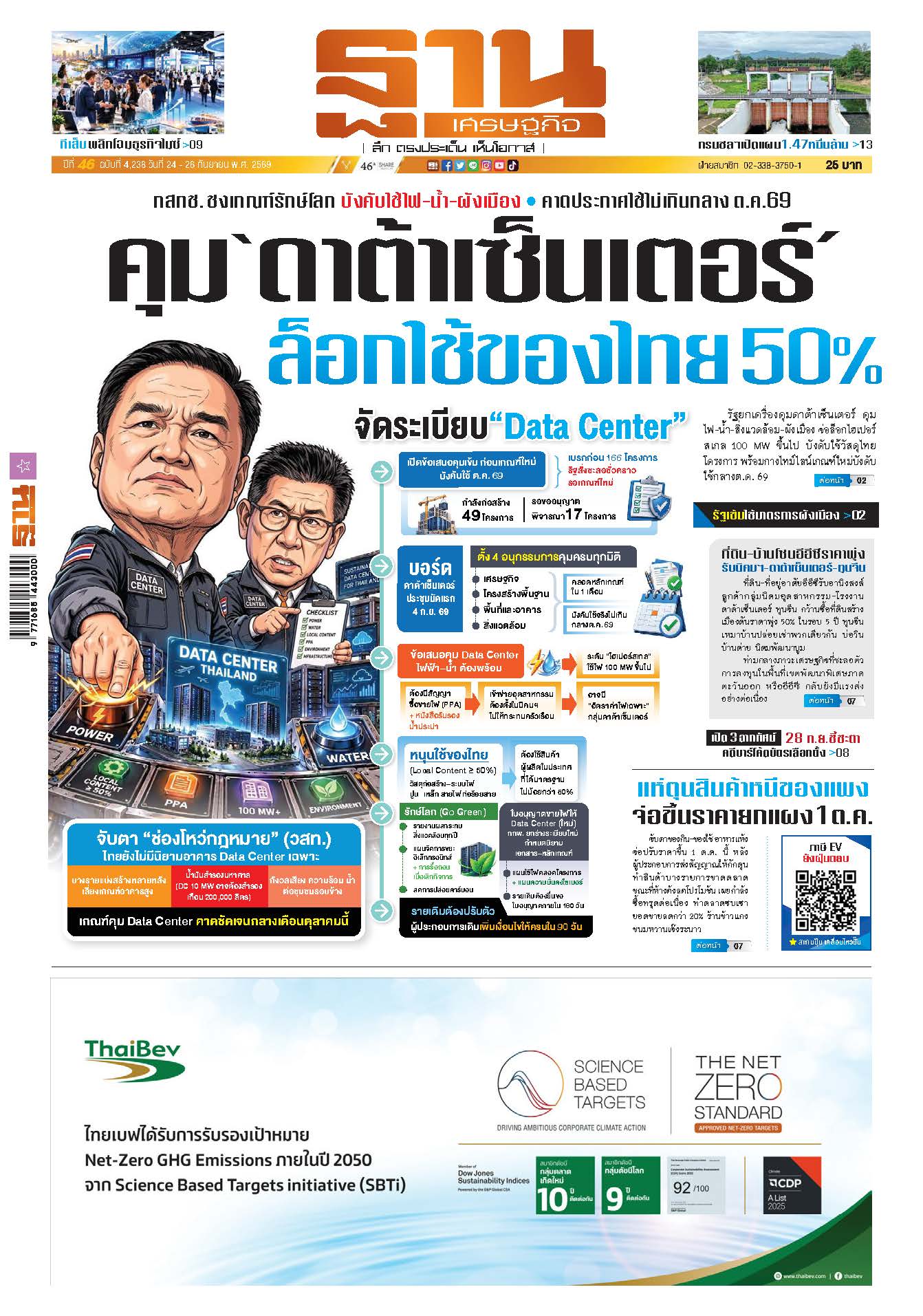 ฐานเศรษฐกิจ 24 กันยายน - 26 กันยายน 2569