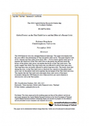 Global Factors on the Thai Yield Curve and the Eff...