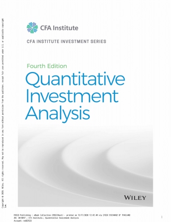 Quantitative Investment Analysis...